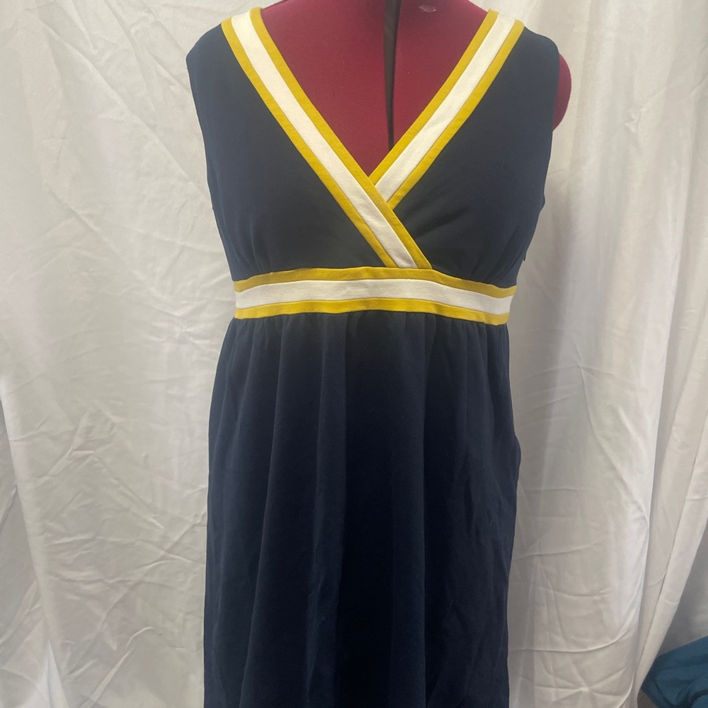 Navy and Yellow Women's Dress